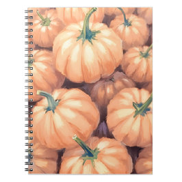 Watercolor Pumpkins Thanksgiving Halloween Notitieboek