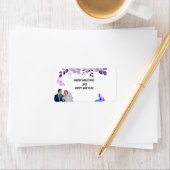 Watercolor purple flower bouquet sticker (Insitu)