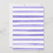 Watercolor Purple Summer Flowers Sweet 16 Kaart (Achterkant)