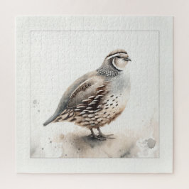 Watercolor Quail IREF284 - Watercolor Legpuzzel