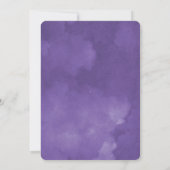 Watercolor Quetzal Ultra Violet Kerstkaart Kaart (Achterkant)