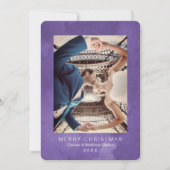 Watercolor Quetzal Ultra Violet Kerstkaart Kaart (Voorkant)