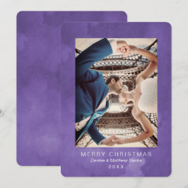 Watercolor Quetzal Ultra Violet Kerstkaart Kaart