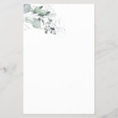 Watercolor Raad wie bruidsdouche-spelkaart Flyer (Achterkant)