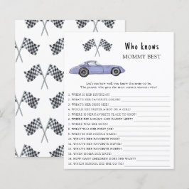 Watercolor raceauto - Wie kent mama het best