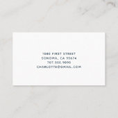 Watercolor Rainbow Baby Sitter Business Card Visitekaartje (Achterkant)