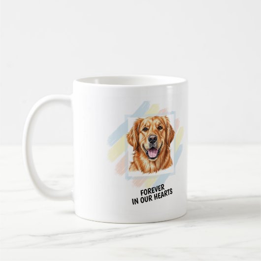 Watercolor Rainbow Bridge Pet Memorial Photo Mug Koffiemok (Links)