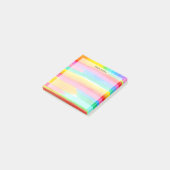Watercolor Rainbow Stripes Post-it® Notes (Schuin)