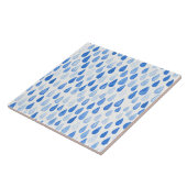 Watercolor Raindrops Tegeltje (Zijkant)