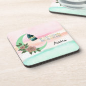 Watercolor Ramadan – Crescent Moon  Bier Onderzetter (Linkerzijde)