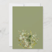 Watercolor Ramadan Iftar Groene Maan Uitnodiging (Achterkant)