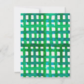 Watercolor raster - groen feestdagenkaart (Voorkant)