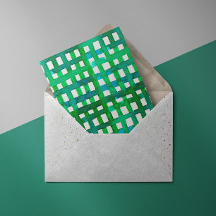 Watercolor raster - groen feestdagenkaart