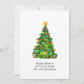 Watercolor Red Gnomes Little Christmas Party Kaart (Achterkant)