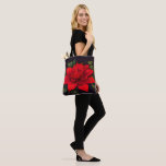 Watercolor Red Poinsettia Flower Christmas Tote Bag<br><div class="desc">Watercolor Red Poinsettia Flower Christmas Designed by Carrie Fink. Printed and shipped by Zazzle or their partners.</div>