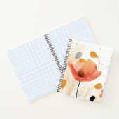 Watercolor red poppy painting notitieboek (Binnen)