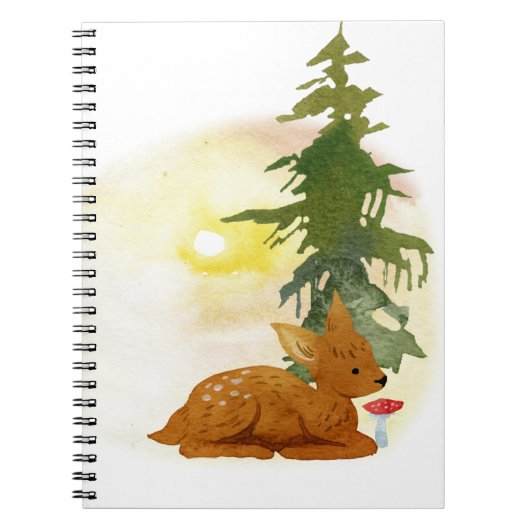 Watercolor Ree Notitieboek (Voorkant)
