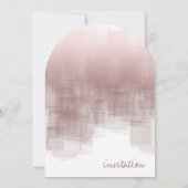 Watercolor Reflections Kaneelroze Boog ID774 Kaart (Achterkant)