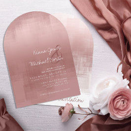 Watercolor Reflections Kaneelroze Boog ID774 Kaart