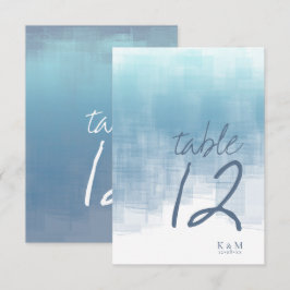 Watercolor Reflections Tafelnummer Blauw ID774