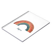 Watercolor Regenboog Notitieboek (Linkerzijde)
