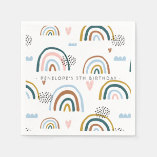 Watercolor Regenboog Patroon Gepersonaliseerd Servet