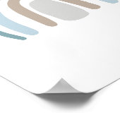 Watercolor Regenboog Scandinavische Kinderkamer De Poster (Hoek)