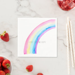 Watercolor Regenboog Servet