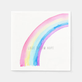 Watercolor Regenboog Servet