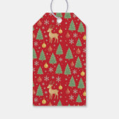 Watercolor Rendier & Kerstboom - Cadeaulabel (Achterkant)