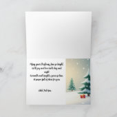 Watercolor Rendier Kerstkaart Kaart (Binnen)