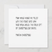 Watercolor rendier Kerstmis  Kaart (Achterkant)