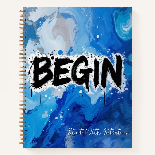 Watercolor Resolve | Dry Ink Brush on Washed... Notitieboek (Voorkant)