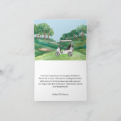 WATERCOLOR RETIREMENT PARTY GOLF COURSE BEDANKKAART (Binnen)