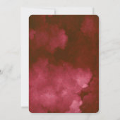 Watercolor Rode Peer. Elegante Kerstkaart Kaart (Achterkant)