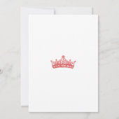 Watercolor Rode Rozen Quinceanera Uitnodiging (Achterkant)