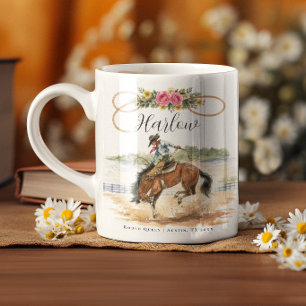 Watercolor Rodeo Koningin Western Cowgirl Mok