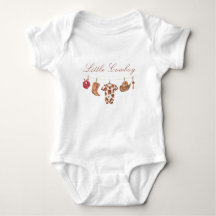 Watercolor Rodeo Western Cowboy Baby Borrel