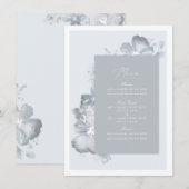 Watercolor Romance Menukaart (Voorkant / Achterkant)