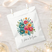 Watercolor Romantische Trouwdag Bedankzakje (Geknipt)