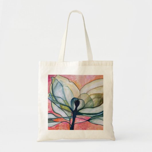 Watercolor Röntgenfoto Bloem Tote Bag (Voorkant)