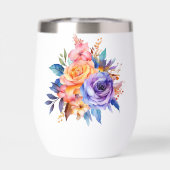 Watercolor Roos Bloemen Ontwerp-58392 (Achterkant)