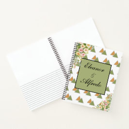Watercolor Roos Bruiloft Notitieboek