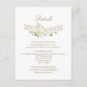 Watercolor Roos Hydrangea Details Kaart (Voorkant)