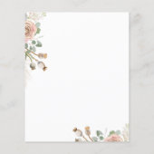 Watercolor Roos Trouw Flyer (Achterkant)