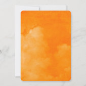 Watercolor Rosbruine Oranje Elegante Kerstkaart Kaart (Achterkant)