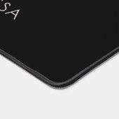 Watercolor Roses Black Background Bureaumat (Hoek)