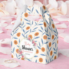 Watercolor Roses & Eucalyptus Baby Shower Bedankdoosjes