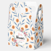 Watercolor Roses & Eucalyptus Baby Shower Bedankdoosjes (Geopend)