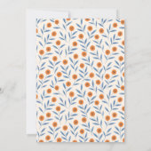 Watercolor Roses & Eucalyptus Baby Shower Kaart (Achterkant)